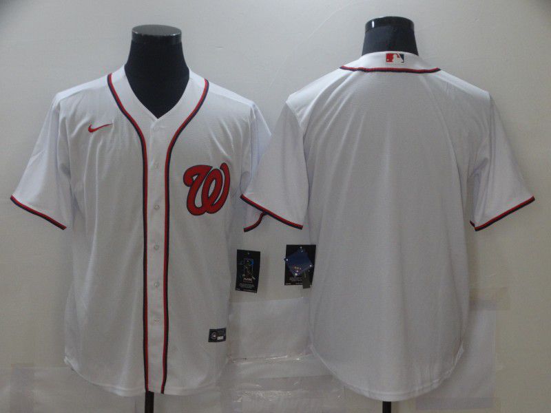 Men Washington Nationals Blank White Game Nike MLB Jerseys->oakland athletics->MLB Jersey
